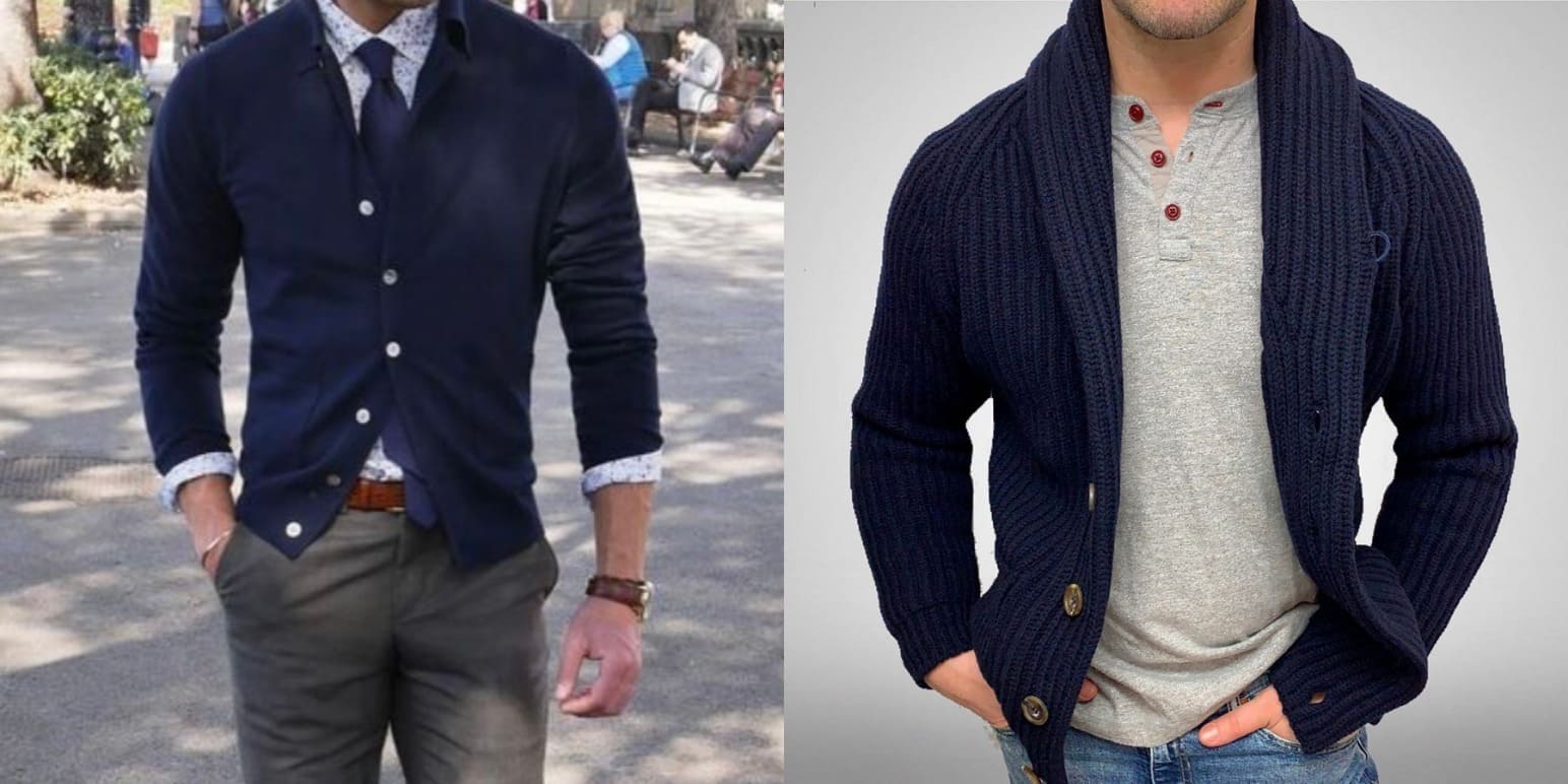 Smart casual cardigan outfit men