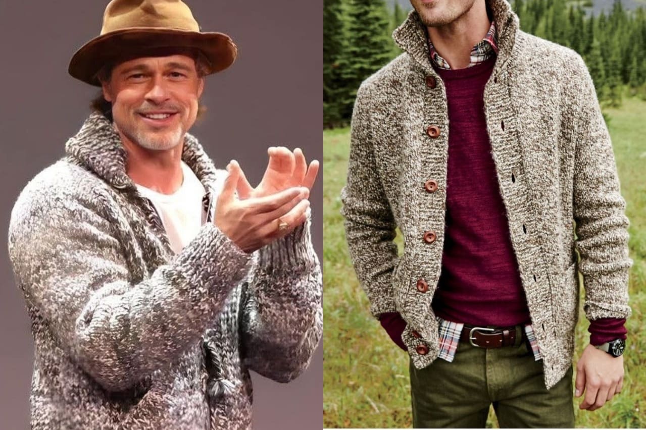 fashionable men's cardigans