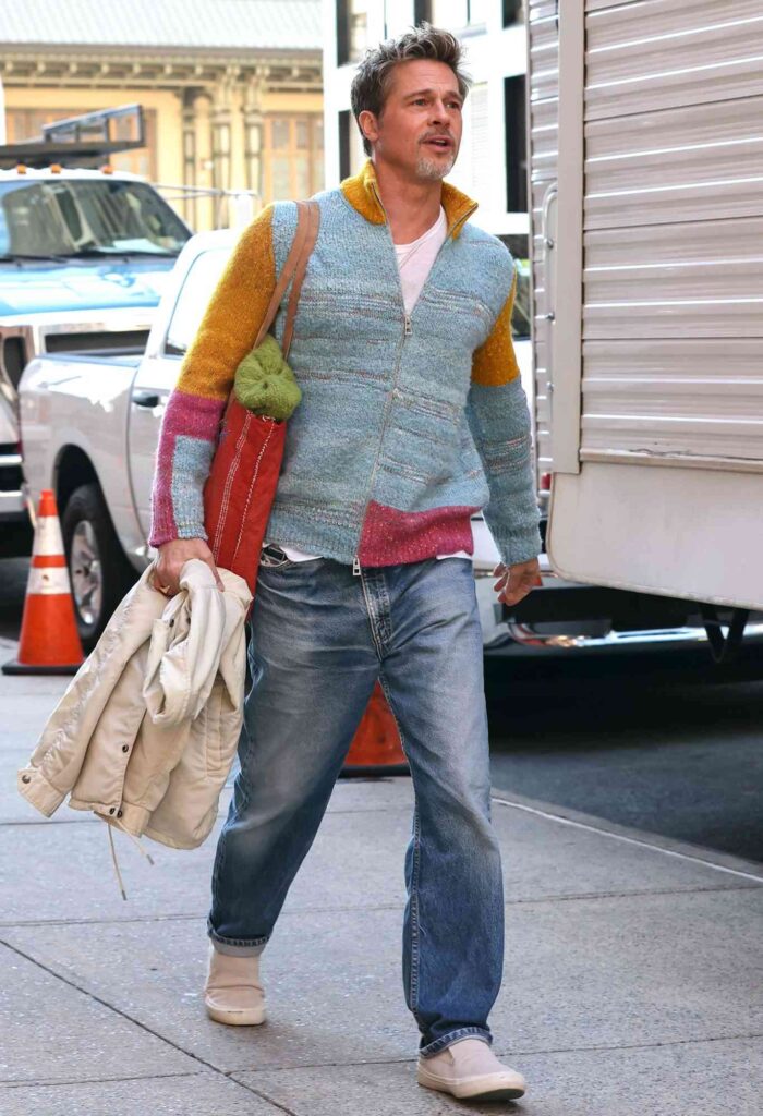 male celebrities wearing cardigans