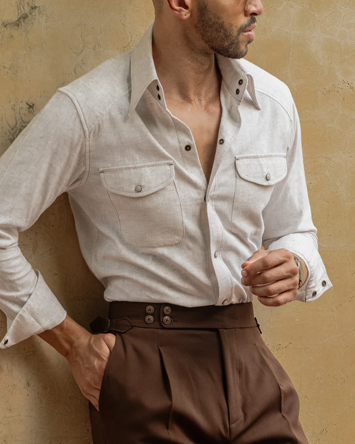 Men Gurkha Pants Outfit Styling Tips: Effortless Fashion with Heritage Flair High Waisted Bussines Office Gurkha Pants