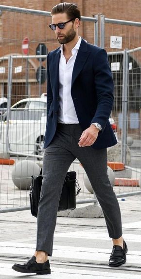 Formal Outfit Ideas for Men: Smart Combinations That Redefine Office Style Men formal with blazer
