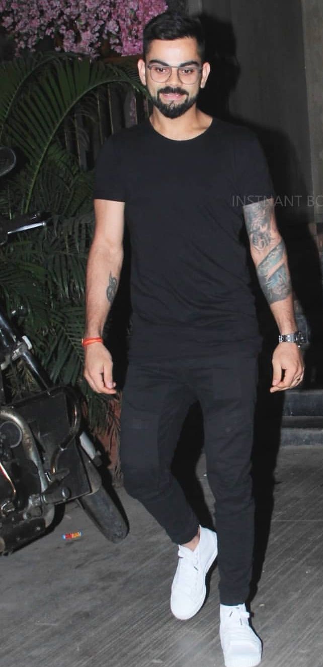 Virat Kohli In Black Outfit