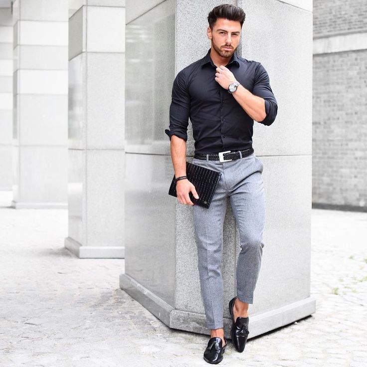 Formal Outfit Ideas for Men: Smart Combinations That Redefine Office Style all black outfit men