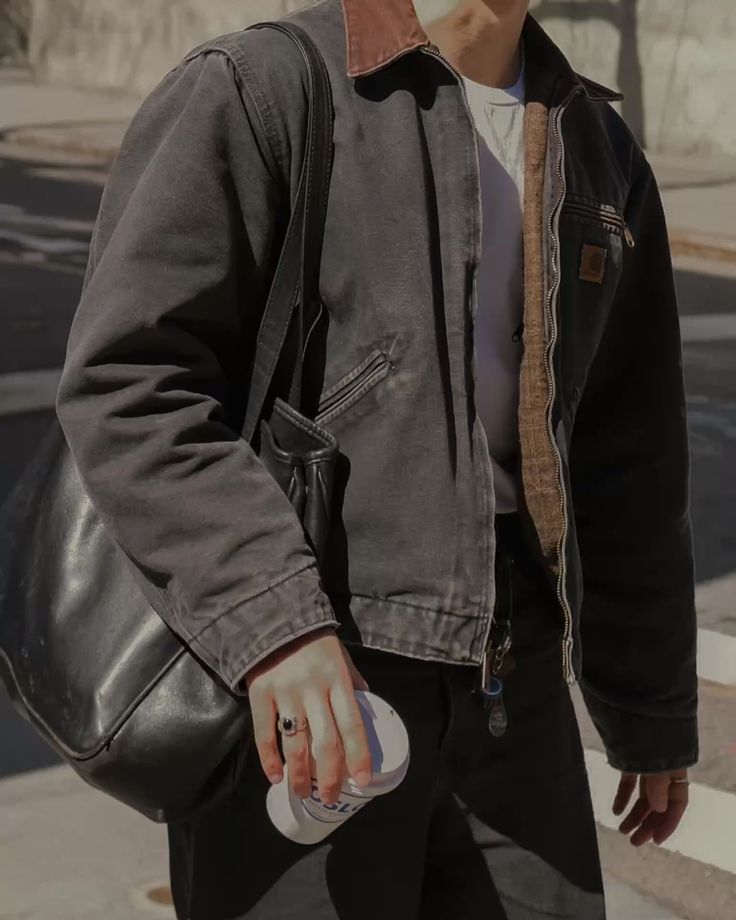 Carhartt Detroit Jacket Outfits Men Love Right Now – Copy These 15 Looks carhartt detroit jacket green vintage