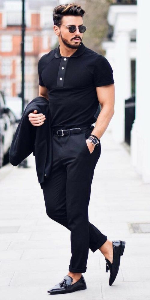 Formal Outfit Ideas for Men: Smart Combinations That Redefine Office Style men formal black outfit