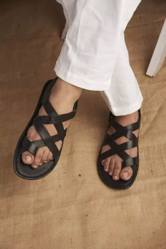 men sandals leather