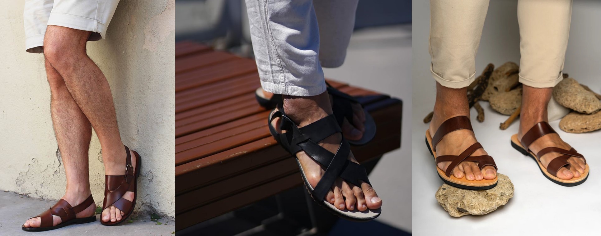 strappy sandals for men