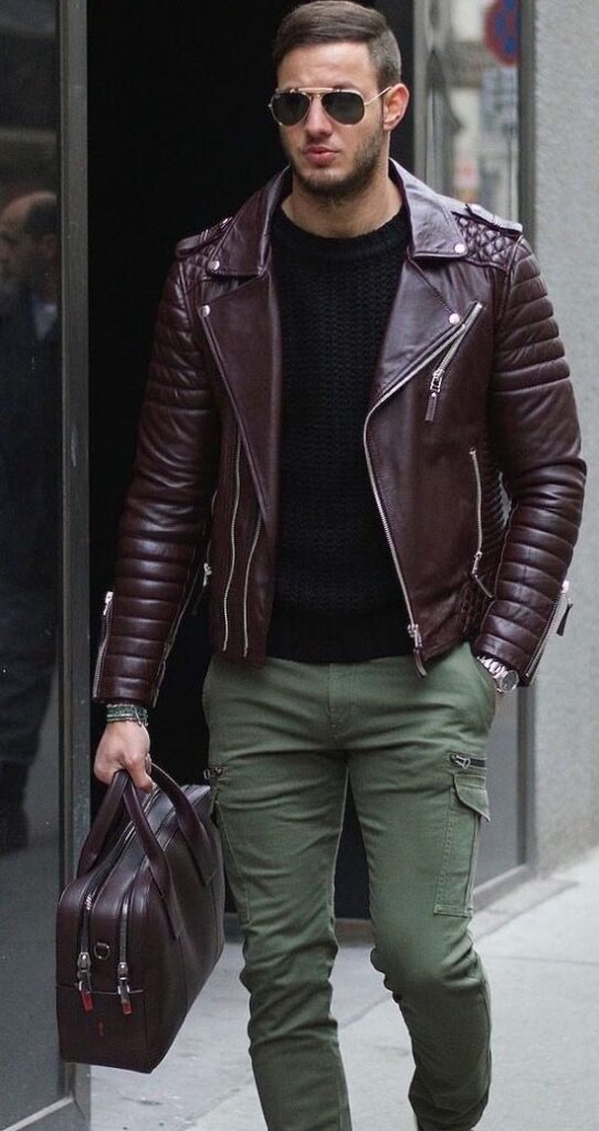 Brown and Colored Biker Jackets Rising in Popularity