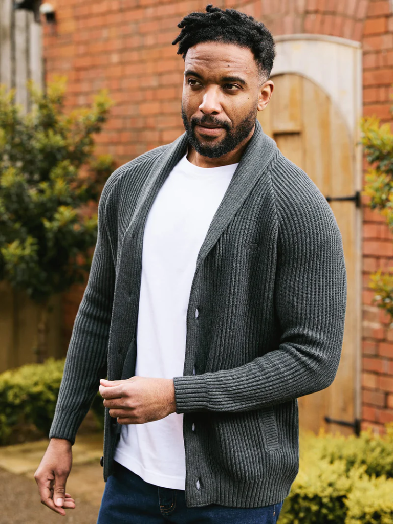 How to Wear Shawl Collar Cardigan Men