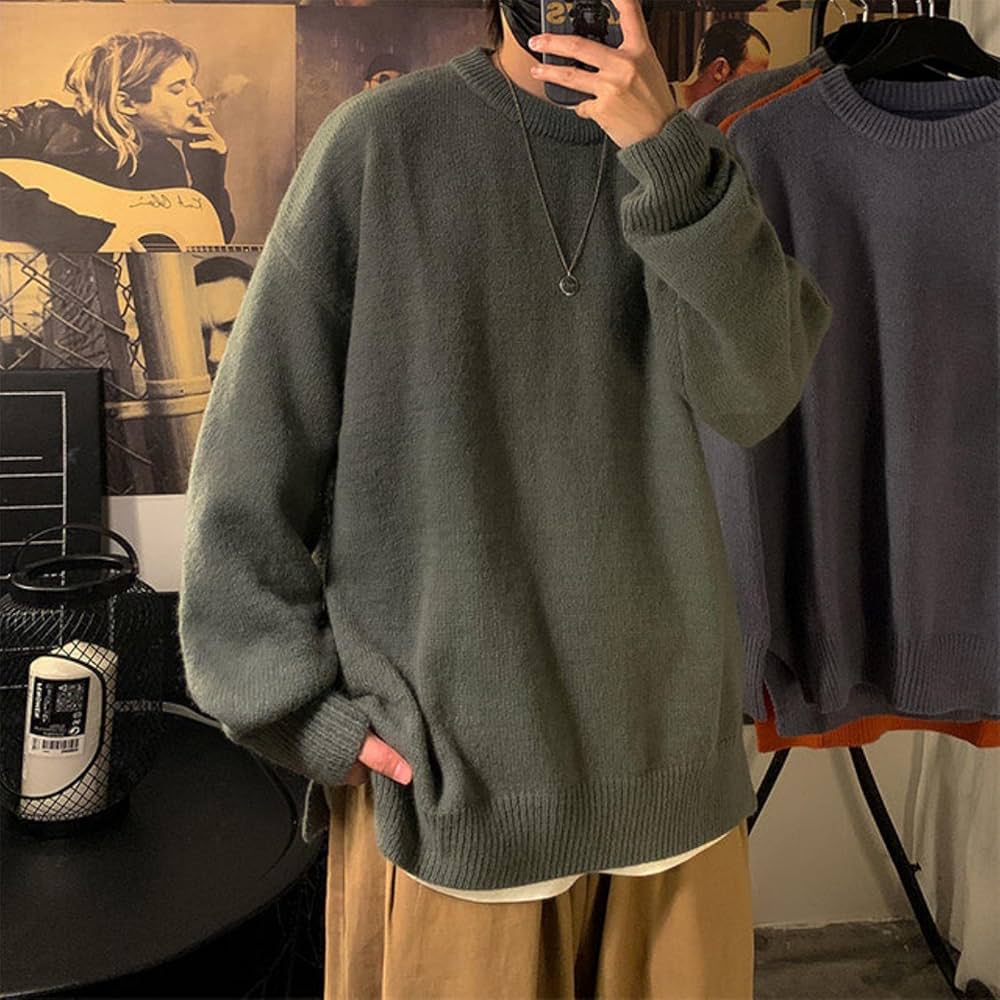 Korean Men Sweater Cardigan