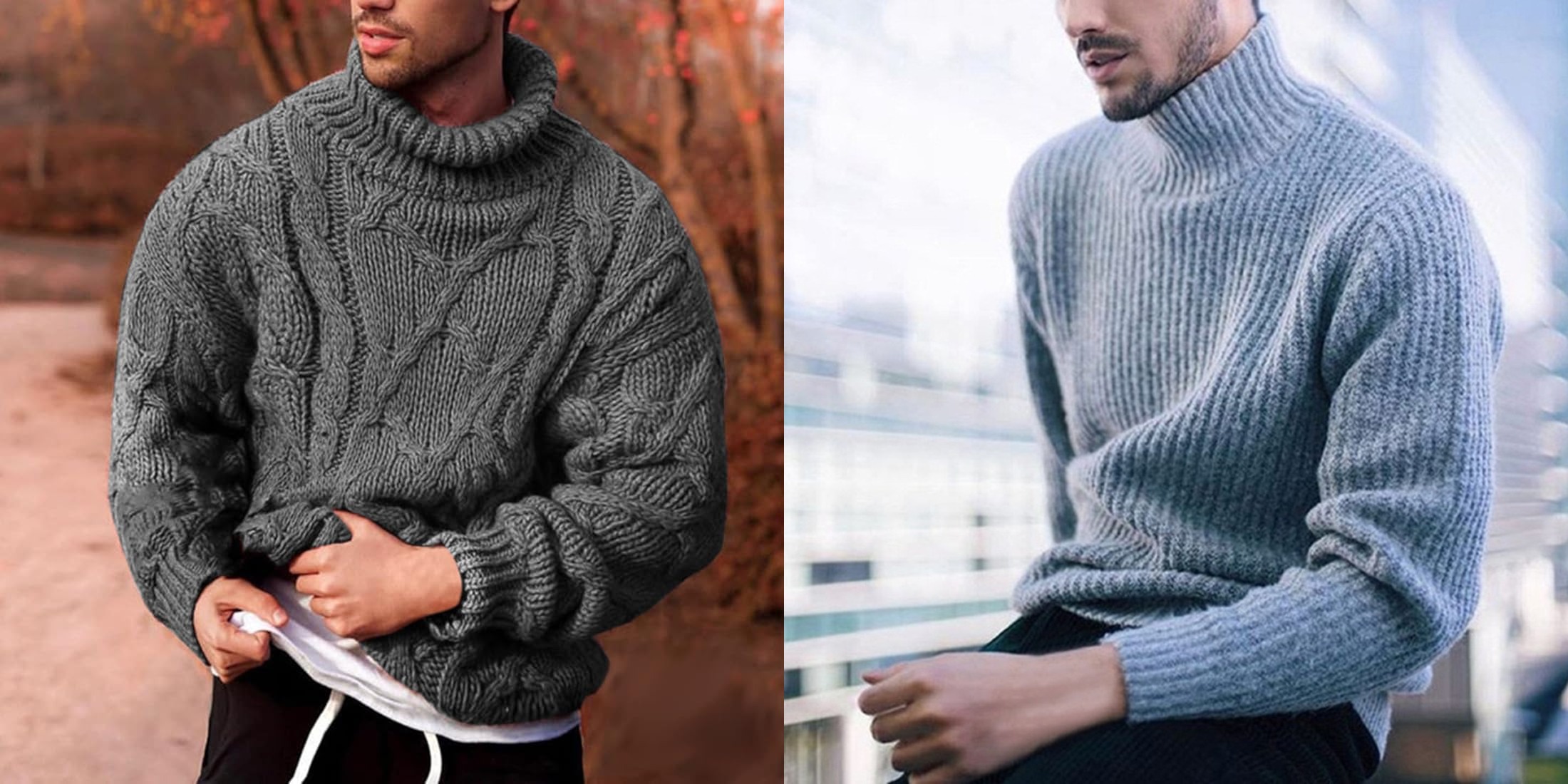 Men's High Neck Sweater Looks That Never Go Out of Style