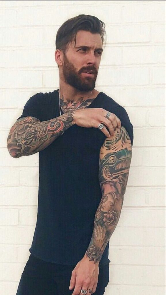 blackwork sleeve tattoo ideas