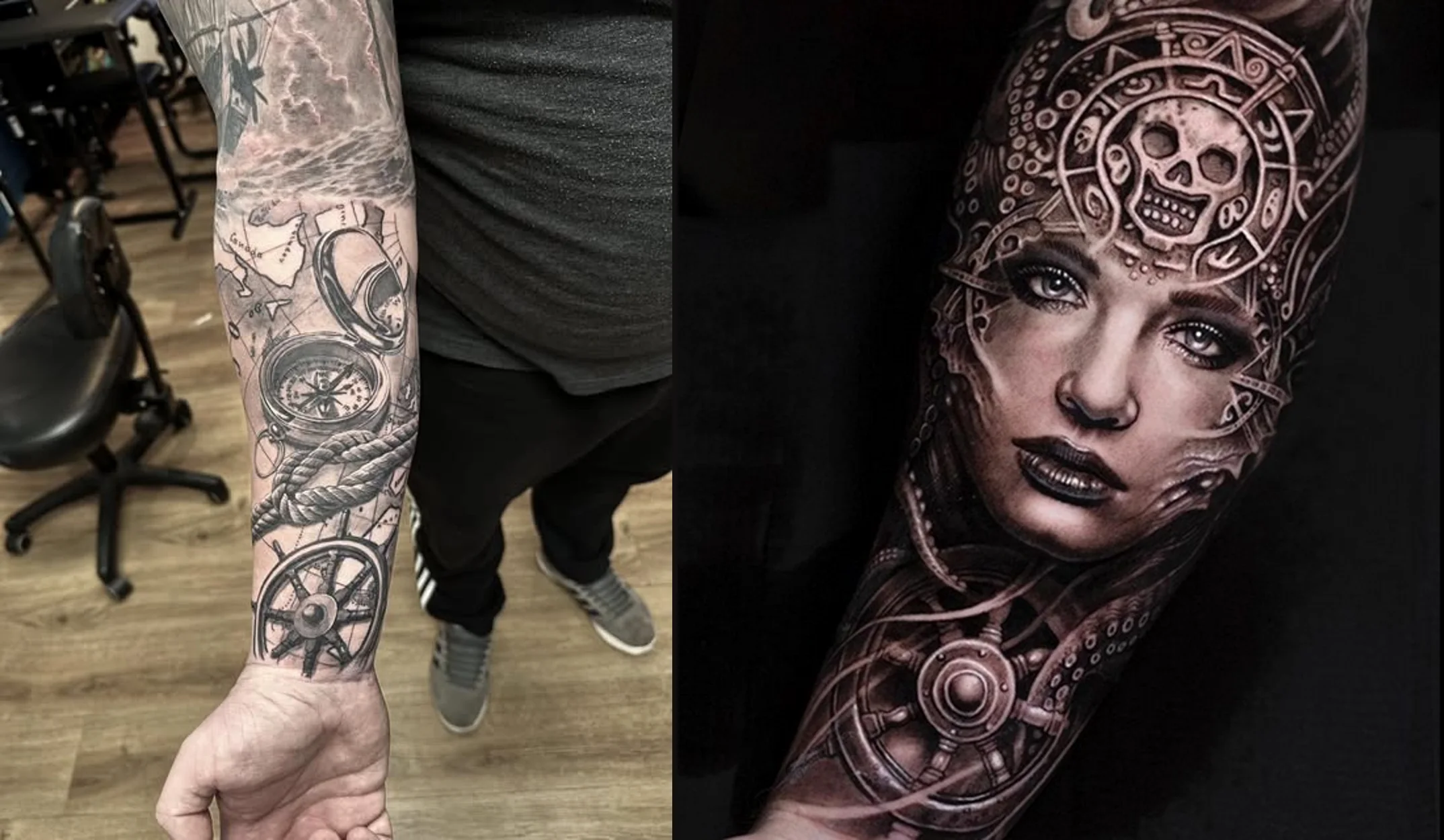 half sleeve forearm nautical tattoos half sleeve forearm nautical tattoos