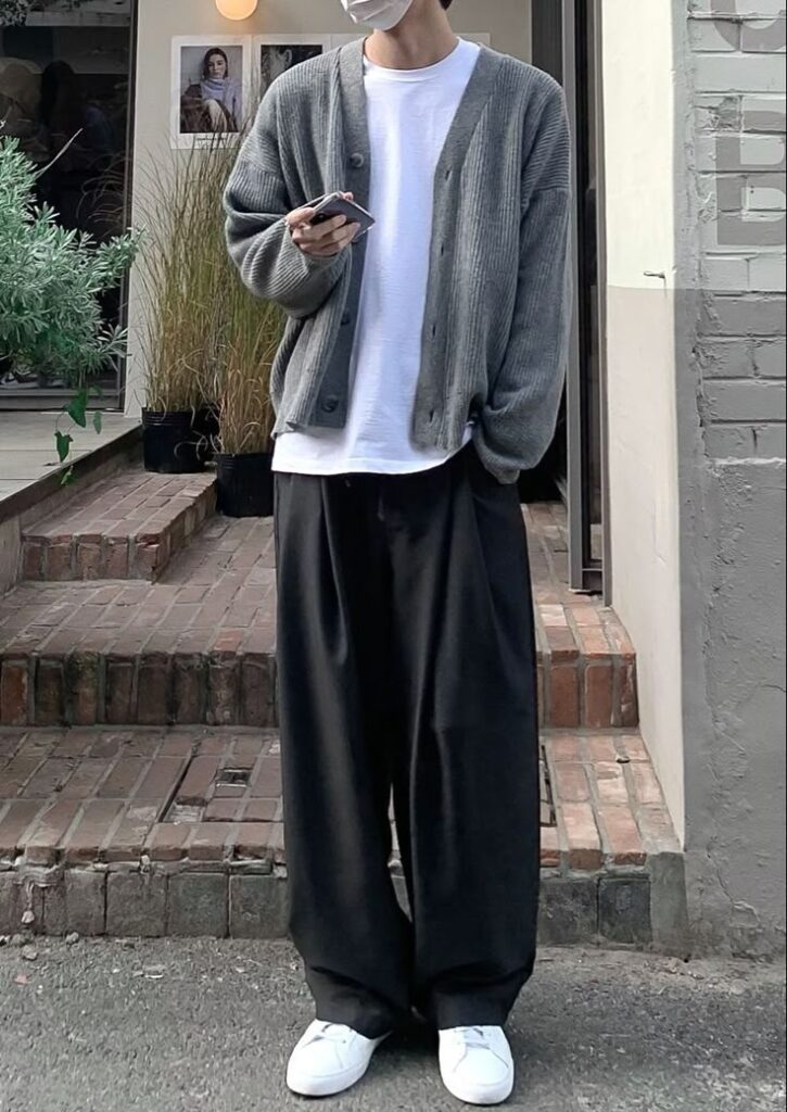 korean baggy outfits men