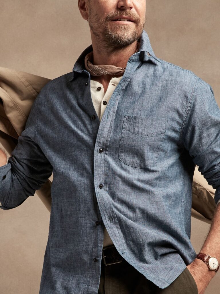 Chambray Shirt Trends in 2026: Styles, Colors and How to Wear Them Best Chambray Shirt Colors Men Actually Wear