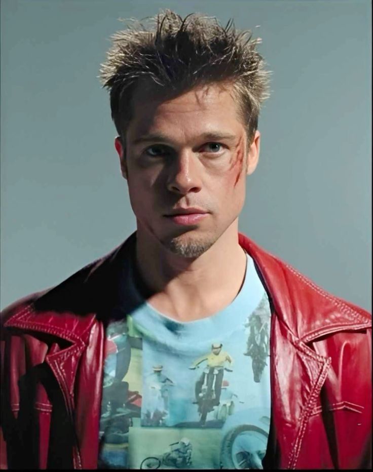 brad pitt haircut in fight club buzz cut