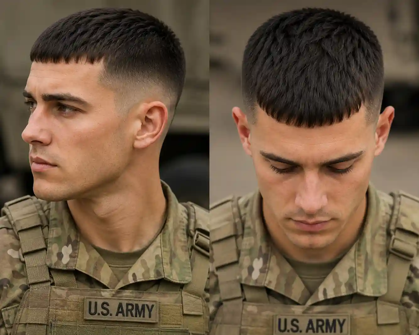 Caesar Cut Military Hairstyle for Men Caesar cut military hairstyle for men