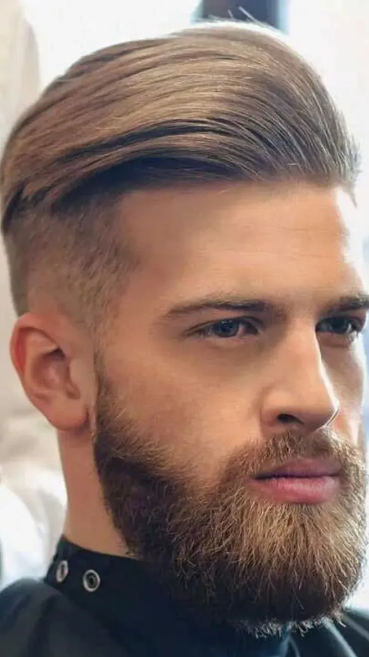 Dirty Blonde brushed back hairstyle men Dirty Blonde brushed back hairstyle men