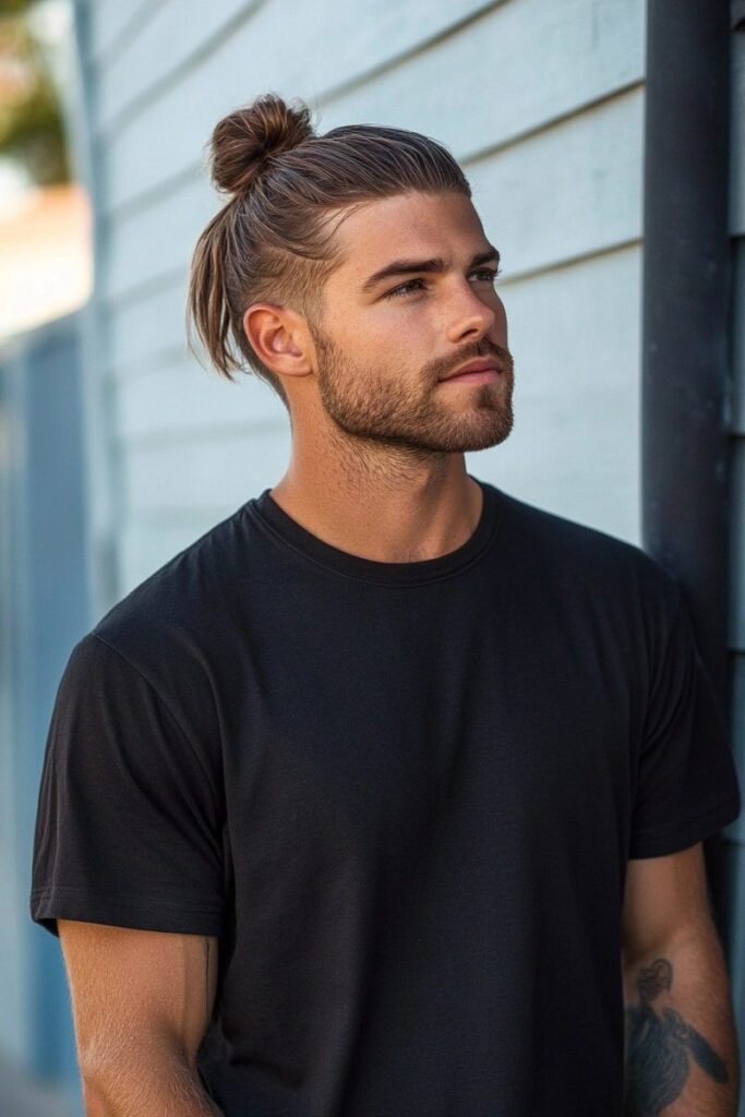 viking hairstyle with beard