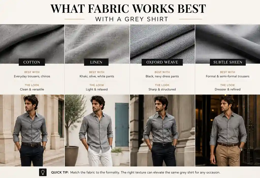 What Fabric Works Best with a Grey Shirt What Fabric Works Best with a Grey Shirt