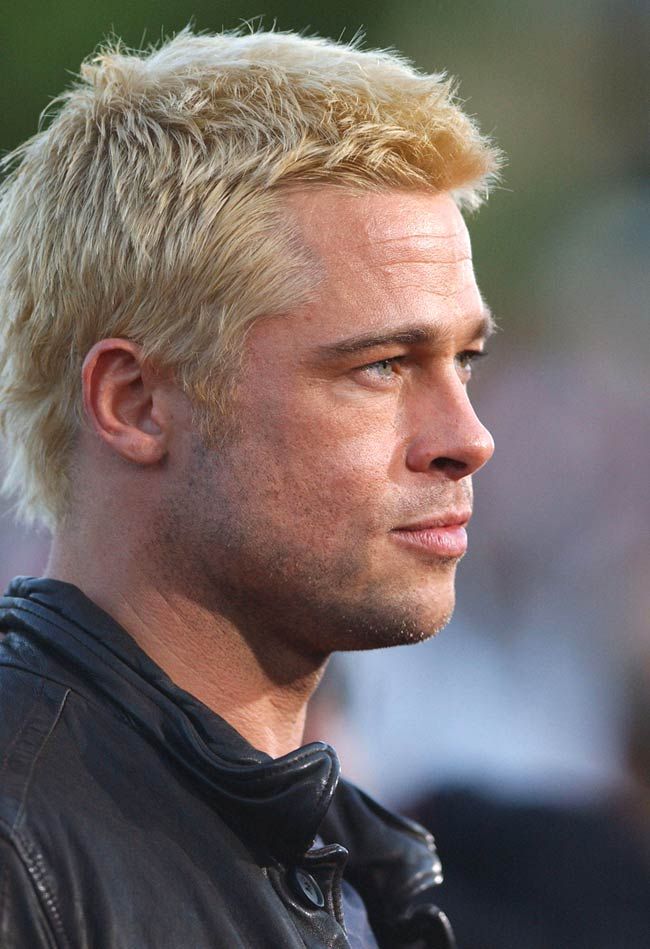 brad pitt short hairstyle