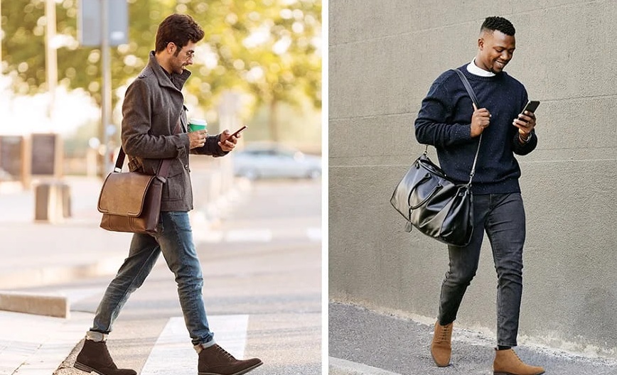 chukka boots men outfit casual