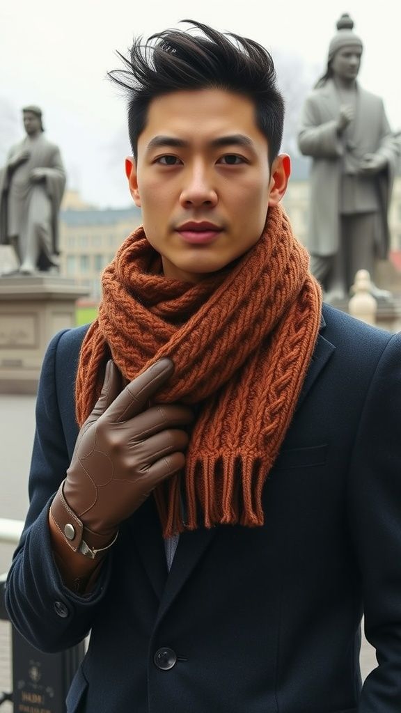 How to Tie a Scarf for Men: 11 Easy, Stylish Ways That Work Every Time how to tie twice around wrap scarf men