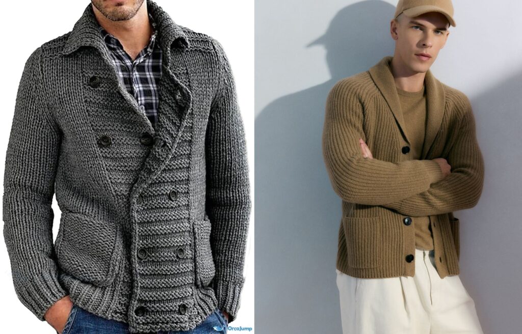 mens shawl collar cardigan winter
