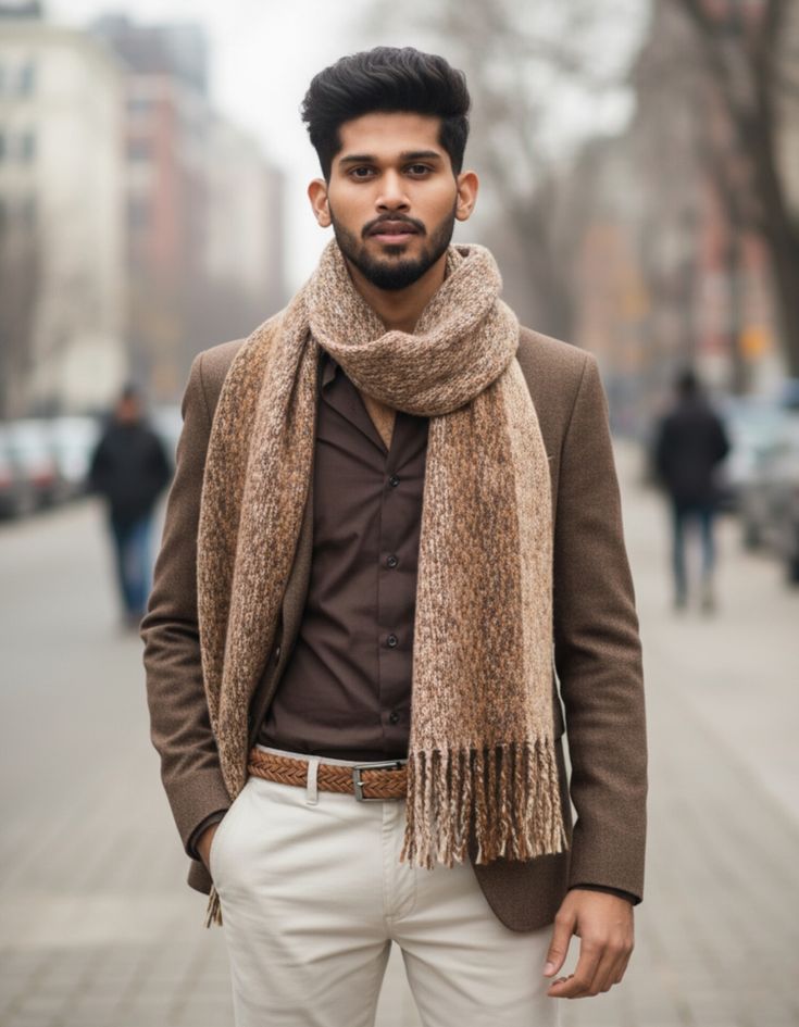 How to Tie a Scarf for Men: 11 Easy, Stylish Ways That Work Every Time reverse drape scarf men