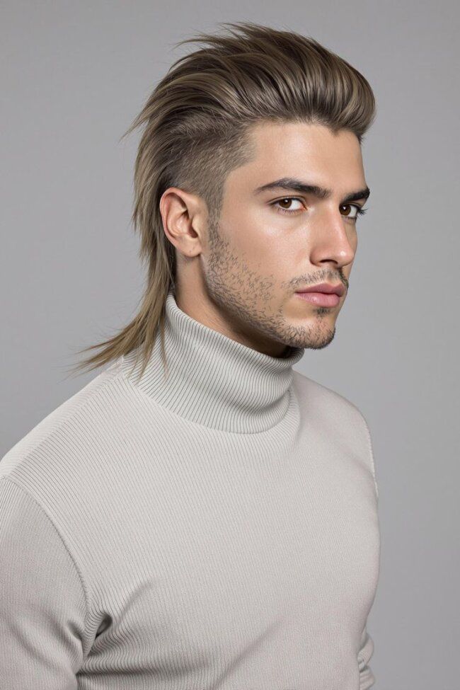 viking haircut men long hair with beard