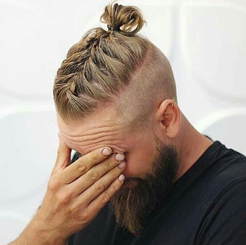 viking haircuts for men with long hair