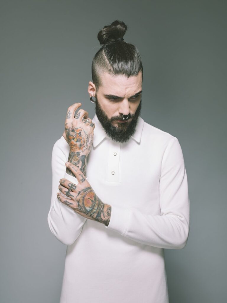 viking top knot haircut