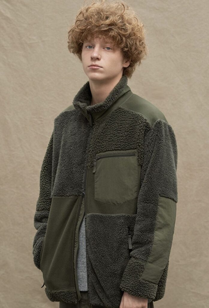 fleece jacket men streetwear