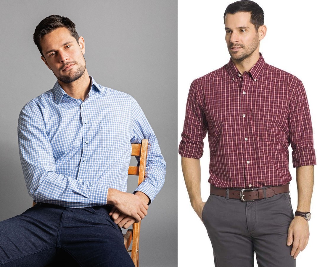 men's white shirt and dress trousers office outfit