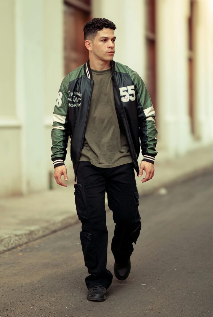 varsity jacket style men