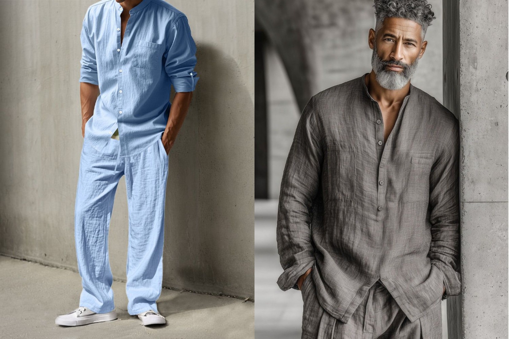 comfortable linen pants men summer