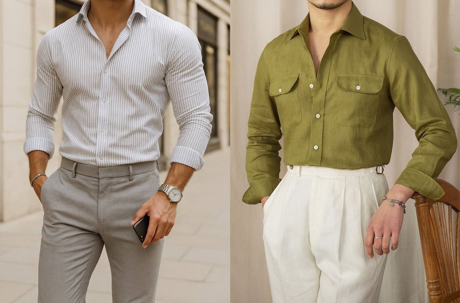 mens linen suit trousers formal summer outfit