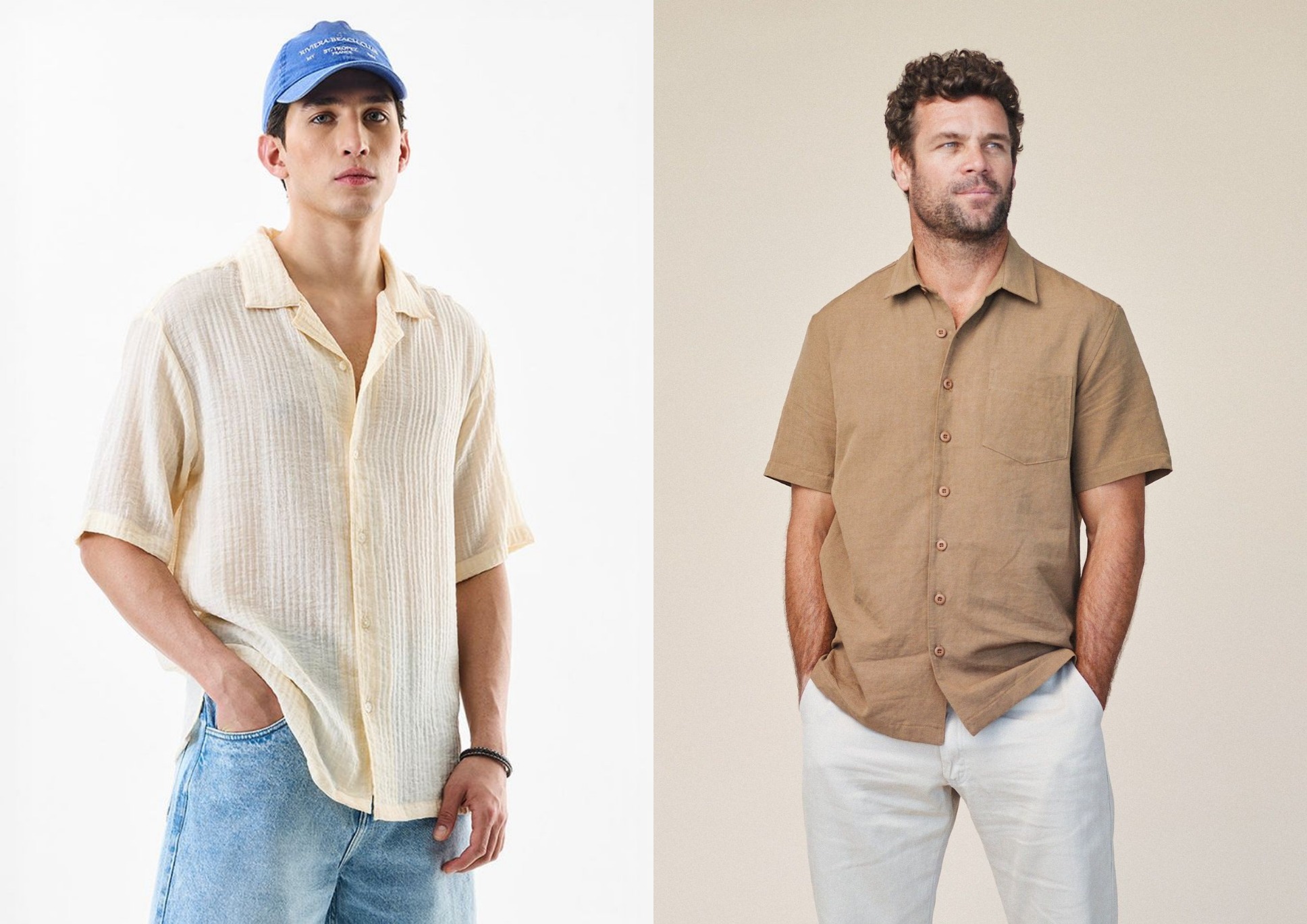 short sleeve button up business casual