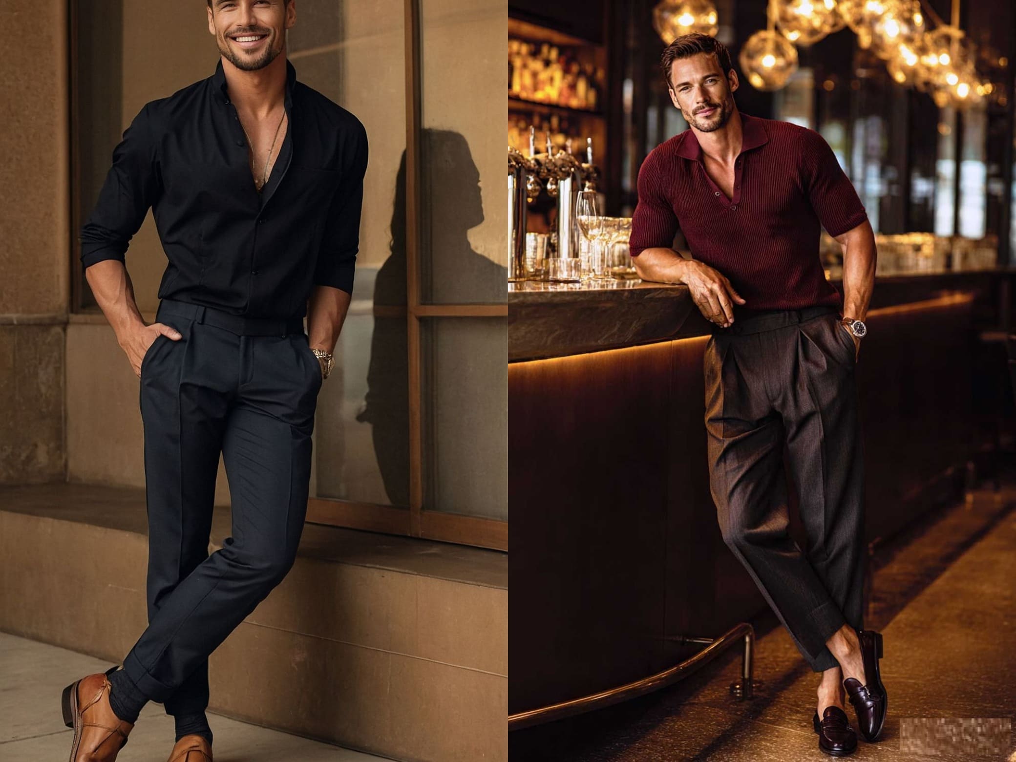 summer date outfit for men with breathable shirt and linen pants