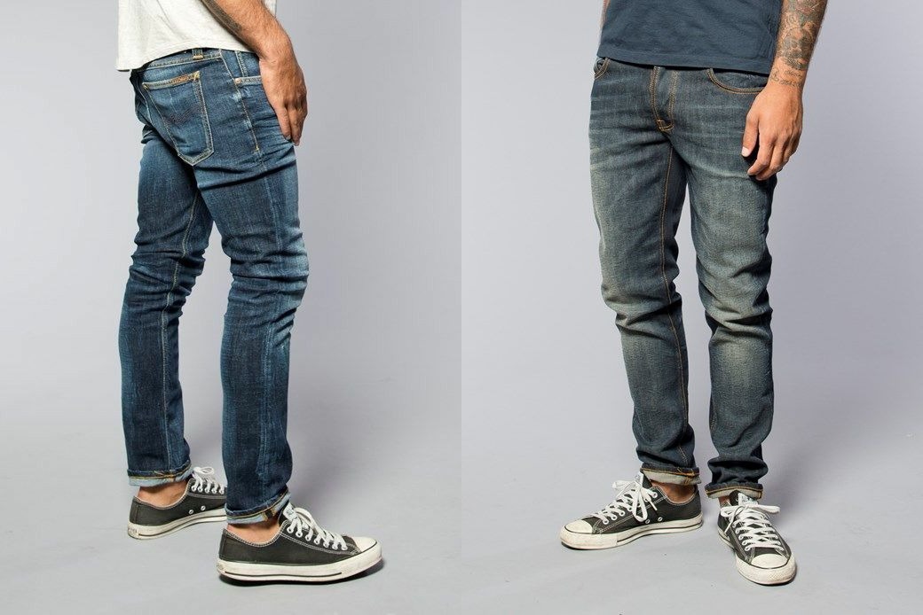 what are tapered jeans mens