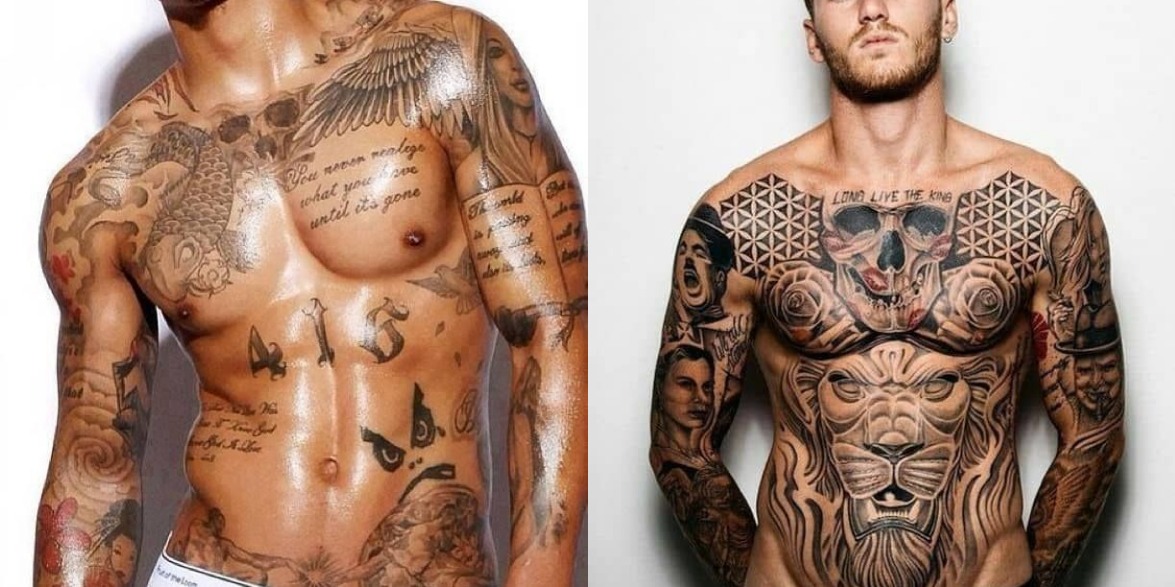 Armor Stomach Tattoo