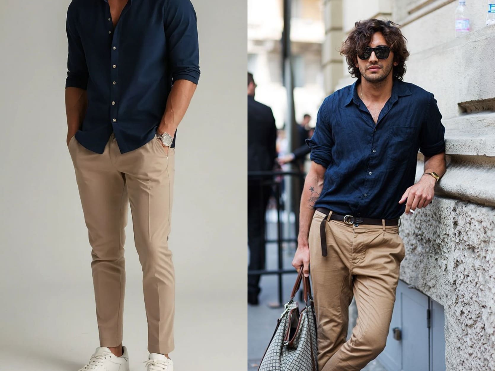 Dark Color Outfits with Khaki Pants men Dark Color Outfits with Khaki Pants men