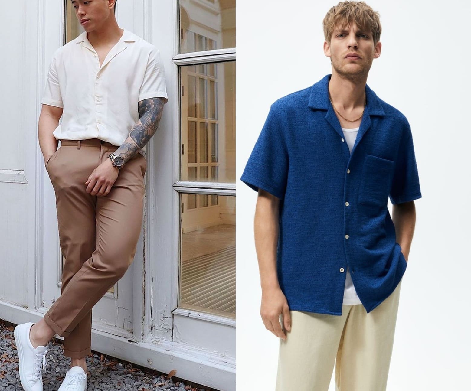 cuban collar shirt for summer