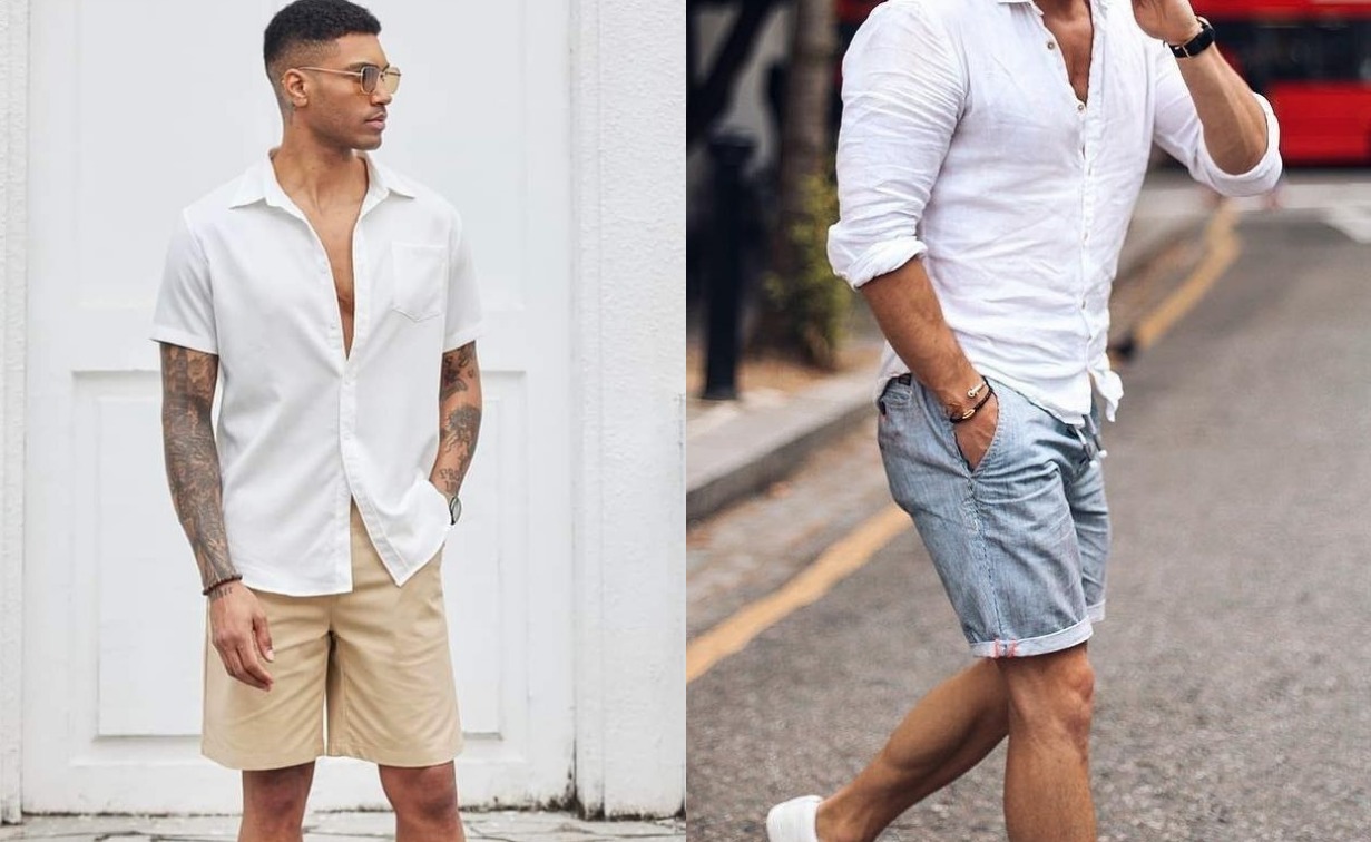 how to style a shirt with shorts men how to style a shirt with shorts men