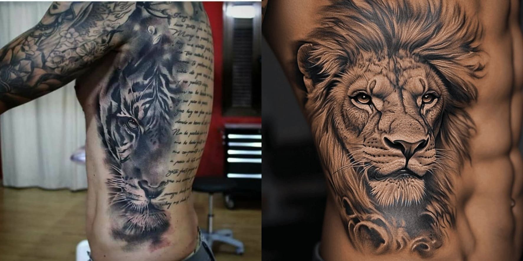 tattoos of lions for men