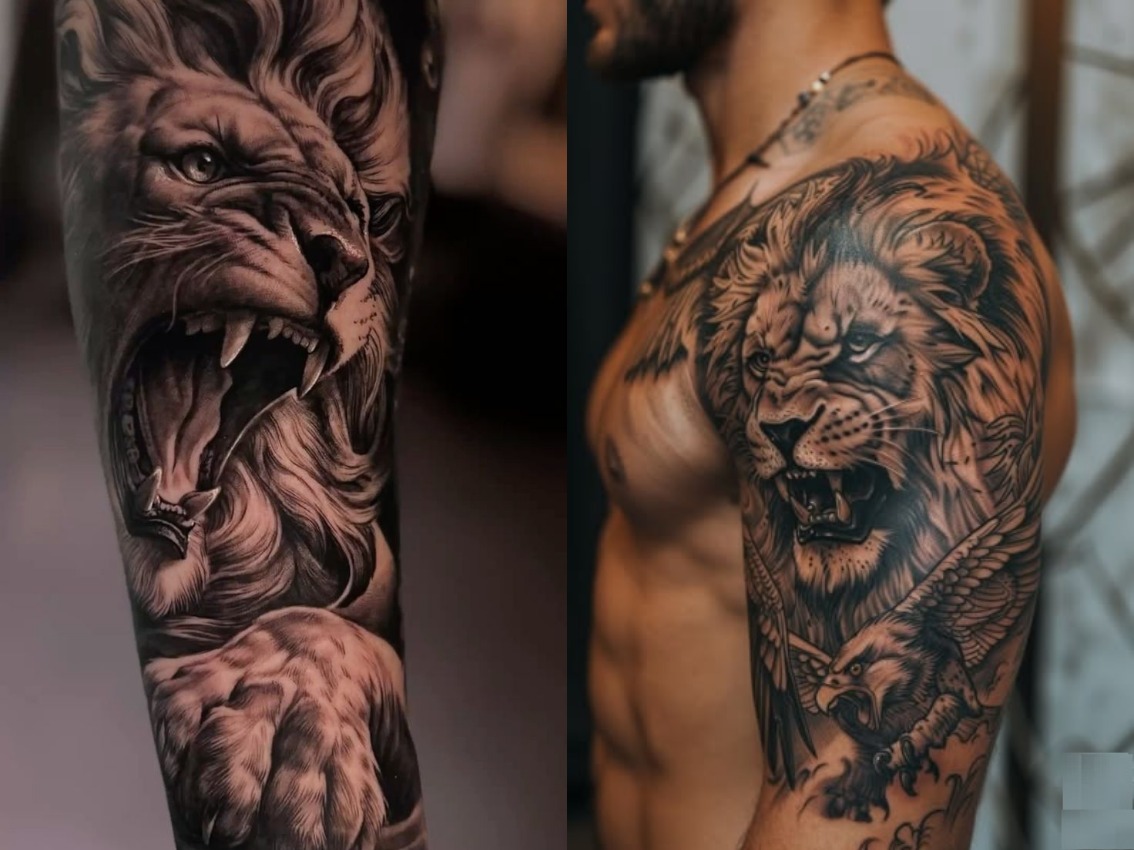 what does a roaring lion tattoo mean