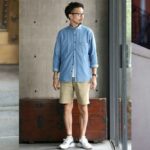 Best Mens Chambray Shirt With Shorts Looks for Summer - Deepufashion