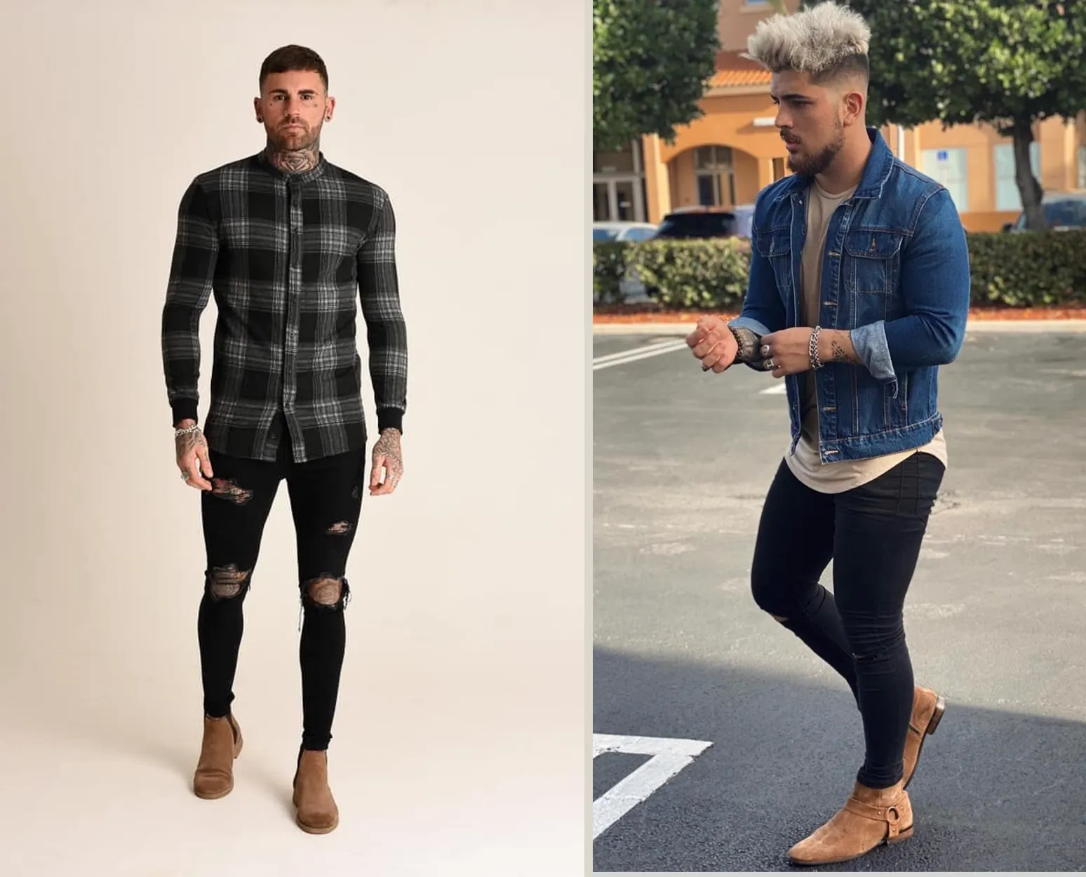 how to style cowboy boots with jeans men