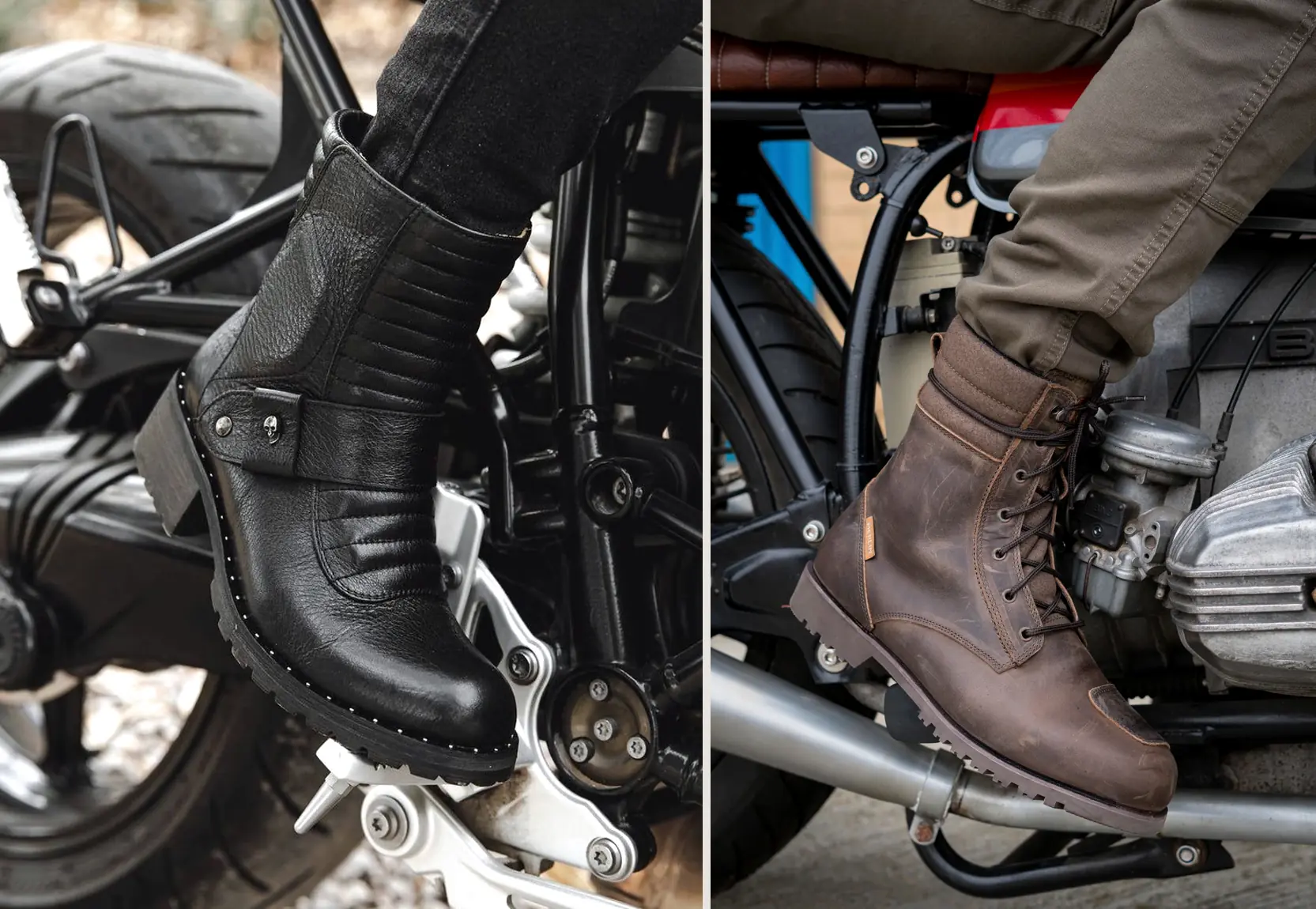motorcycle ankle boots with jeans mens