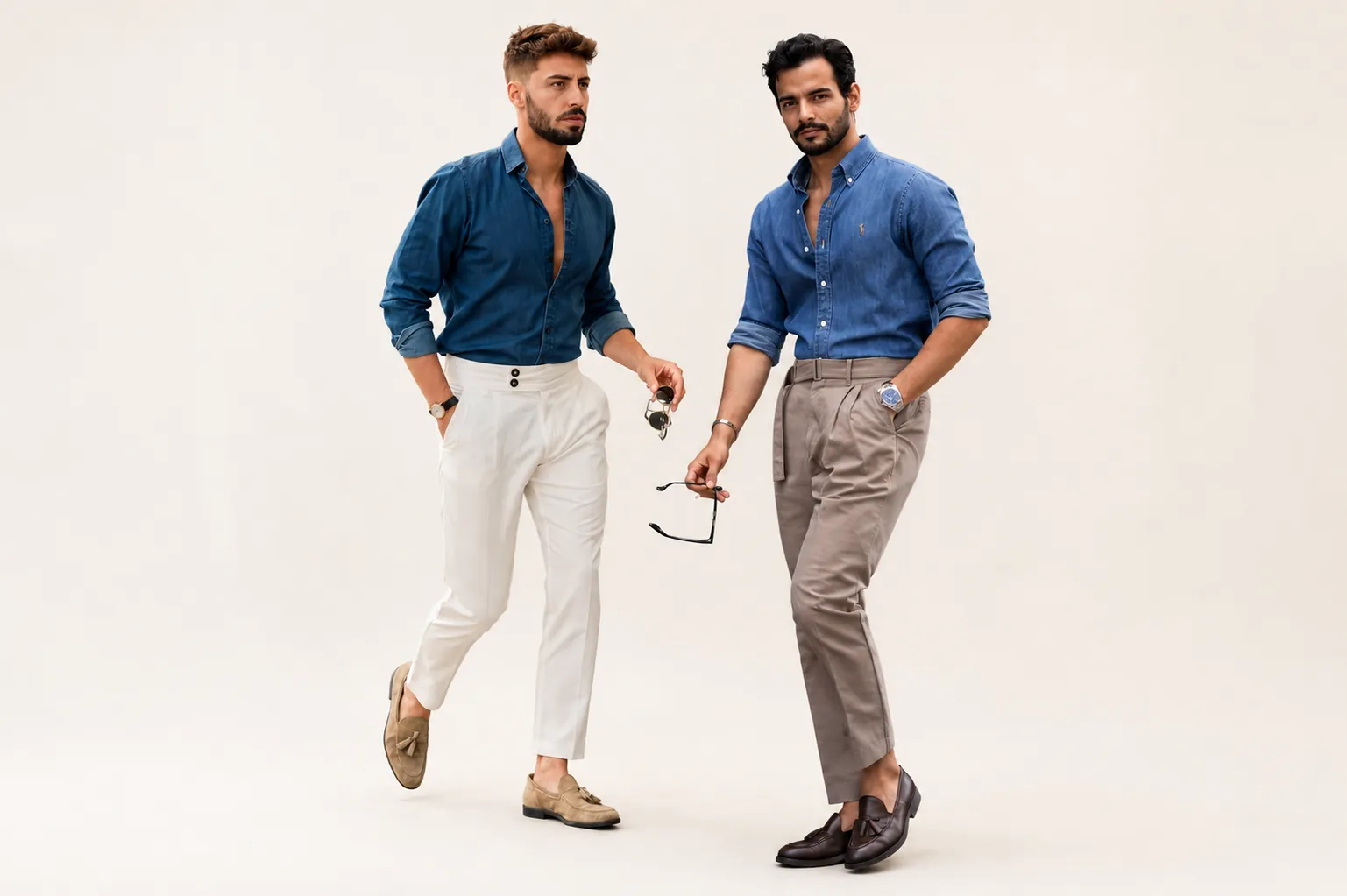what shoes to wear with linen pants men's